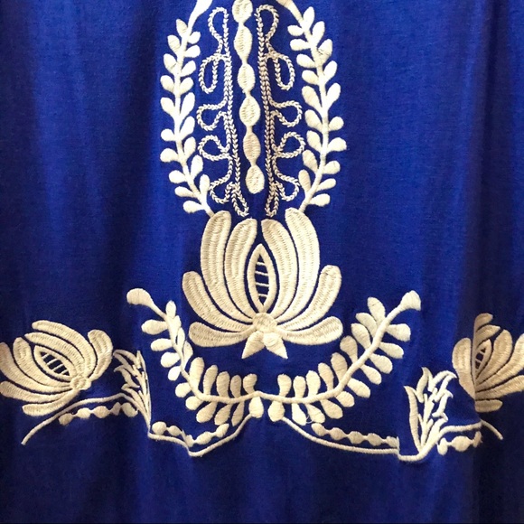 Filtre | Beautiful Cobalt Blue Embroidered Top (M) - Picture 5 of 7